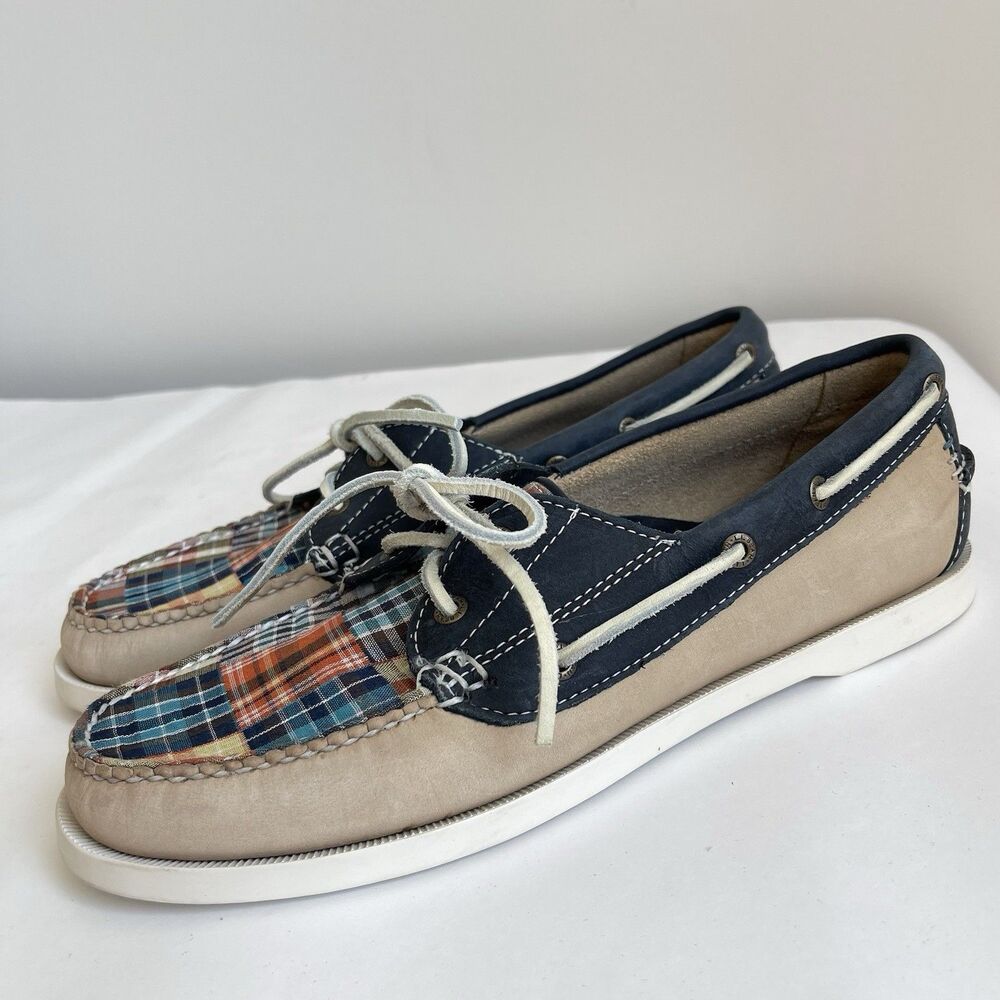 LL Bean Leather Boat Shoes Women’s 9 M Deck Loafers Moccasin Nautical Resort